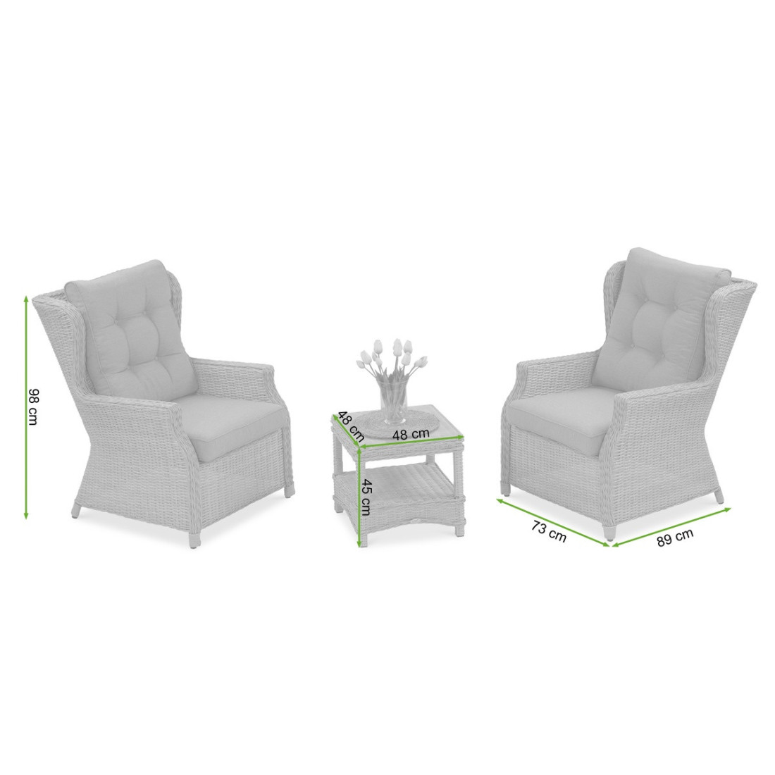 Wymiary TRIVENTO DUO Beige