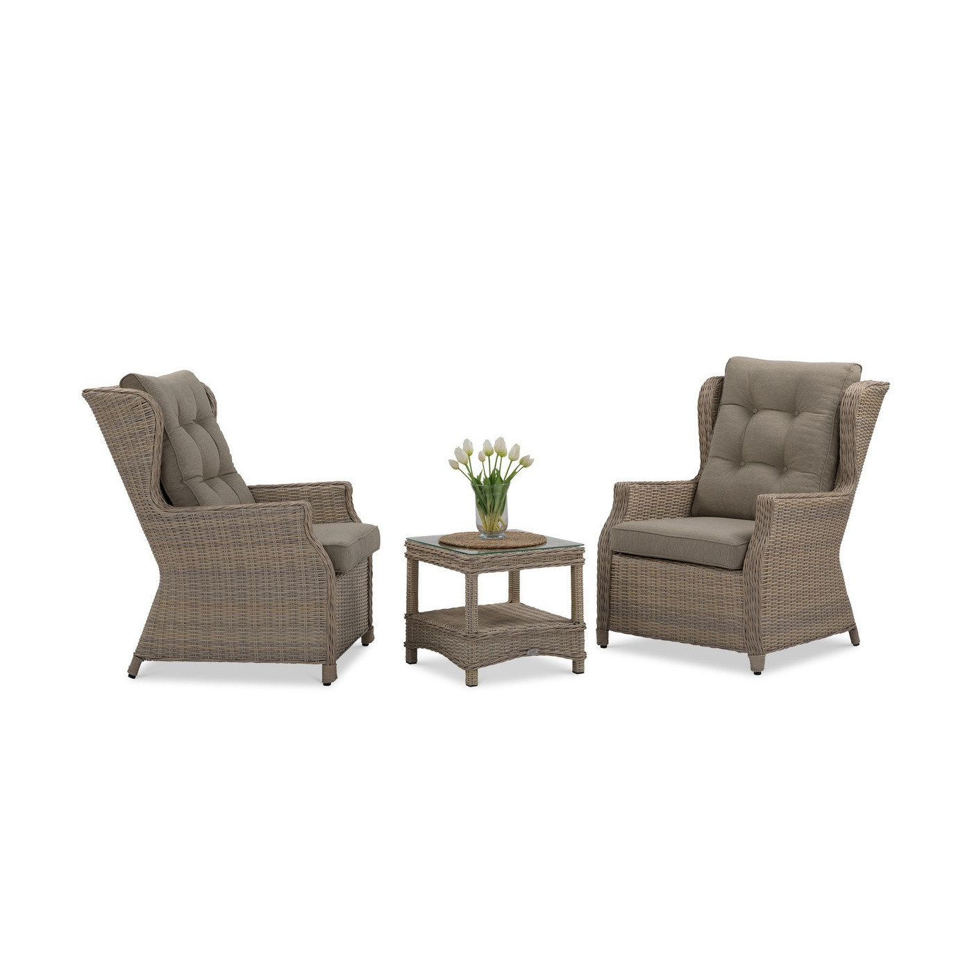 Zbliżenie na stół TRIVENTO DUO Beige