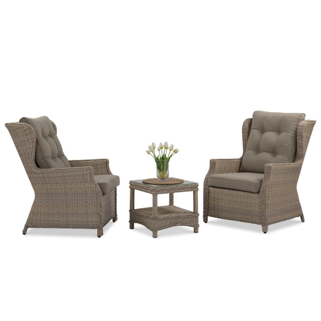 Zbliżenie na stół TRIVENTO DUO Beige