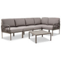 KOMODO 5 CORNER SOFA TORTORA GRIGIO + TORTORA TABLE