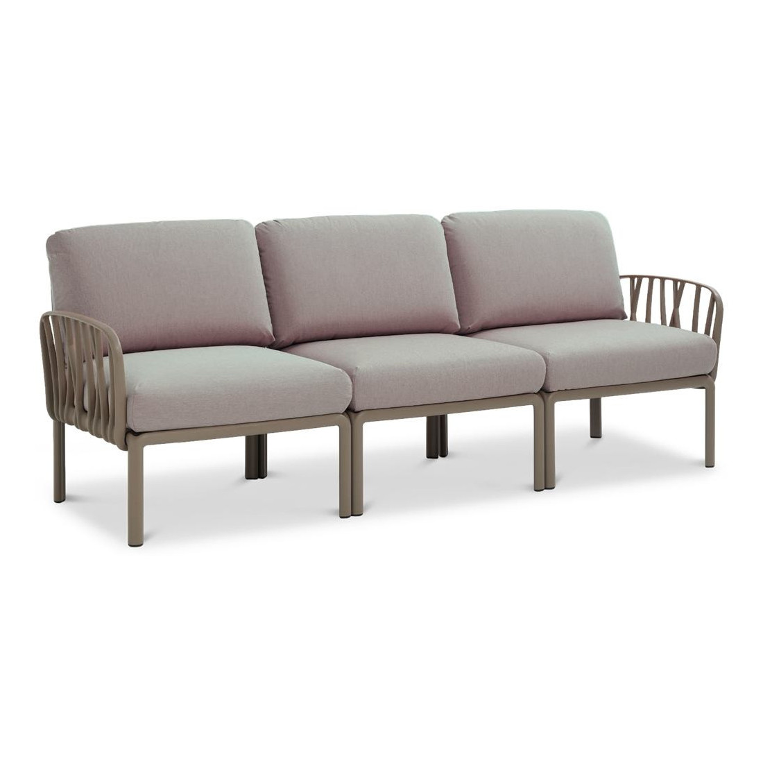 KOMODO 5 CORNER SOFA TORTORA GRIGIO + TORTORA TABLE