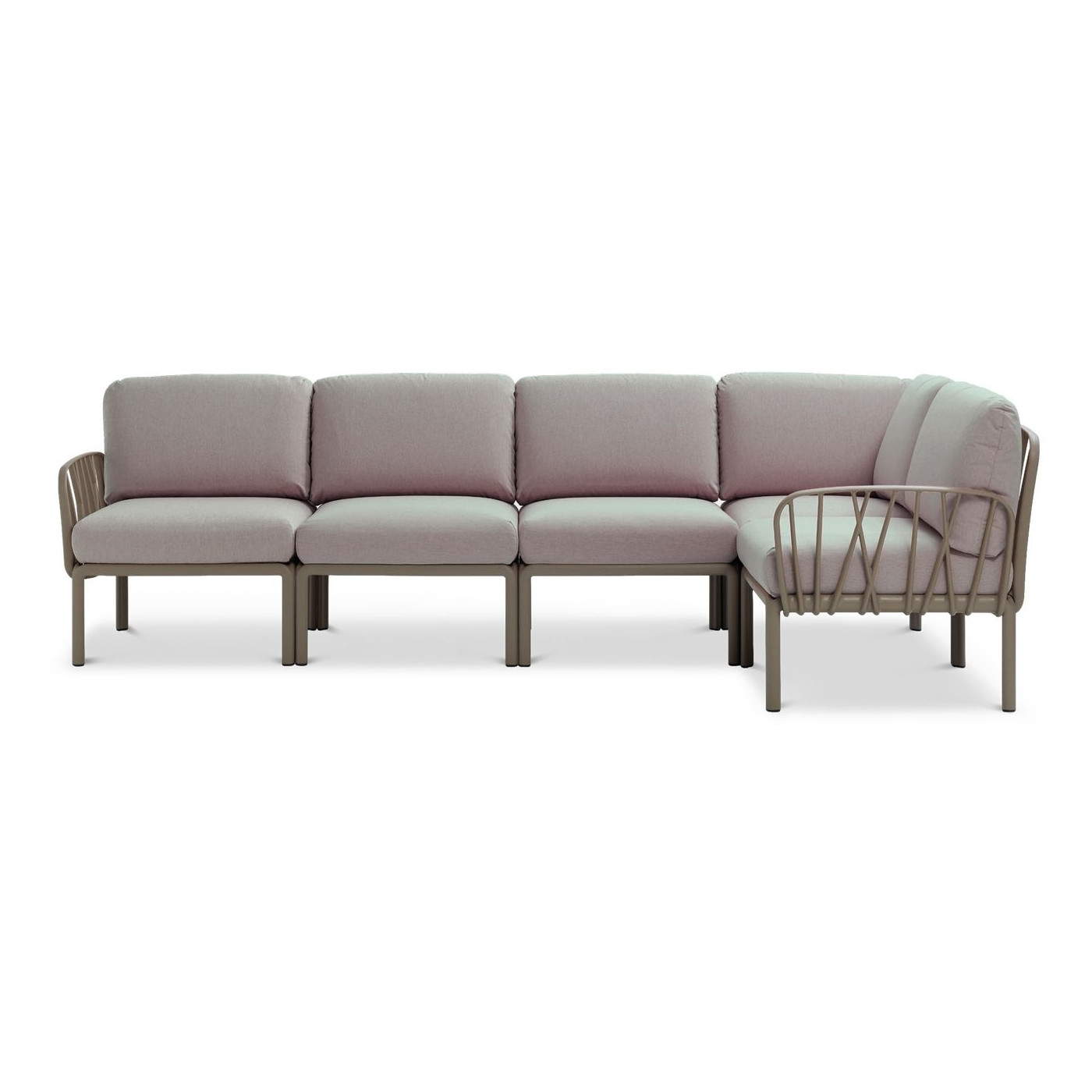 KOMODO 5 CORNER SOFA TORTORA GRIGIO + TORTORA TABLE