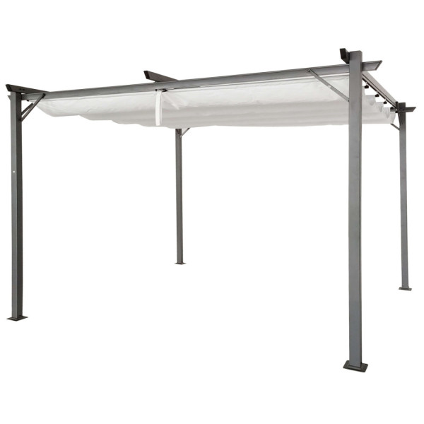 Pergola na taras SPRINT 3x4m Antracyt/Biały Hardmaister