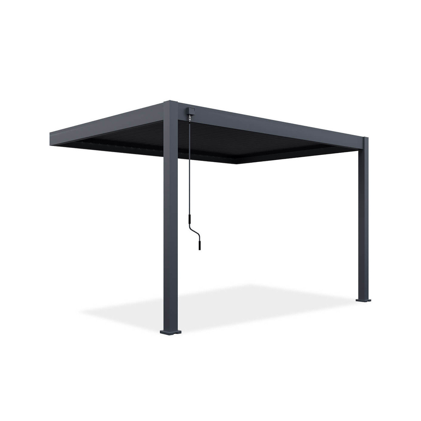 Przyścienna pergola ELEGANCE WALL 3x4 Anthracite - Gutroof