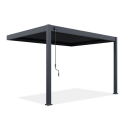 Przyścienna pergola ELEGANCE WALL 3x4 Anthracite - Gutroof