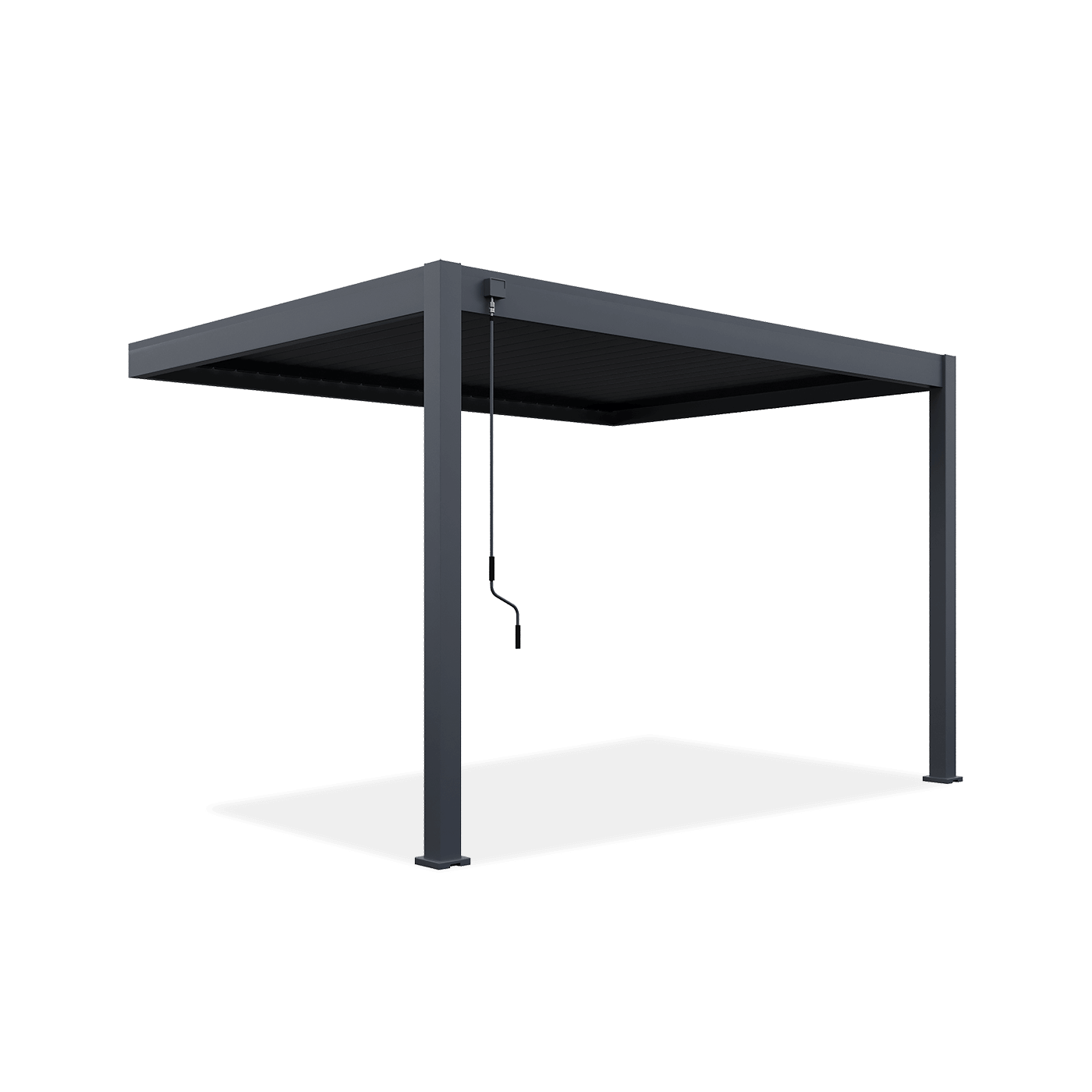 Przyścienna pergola ELEGANCE WALL 3x4 Anthracite - Gutroof