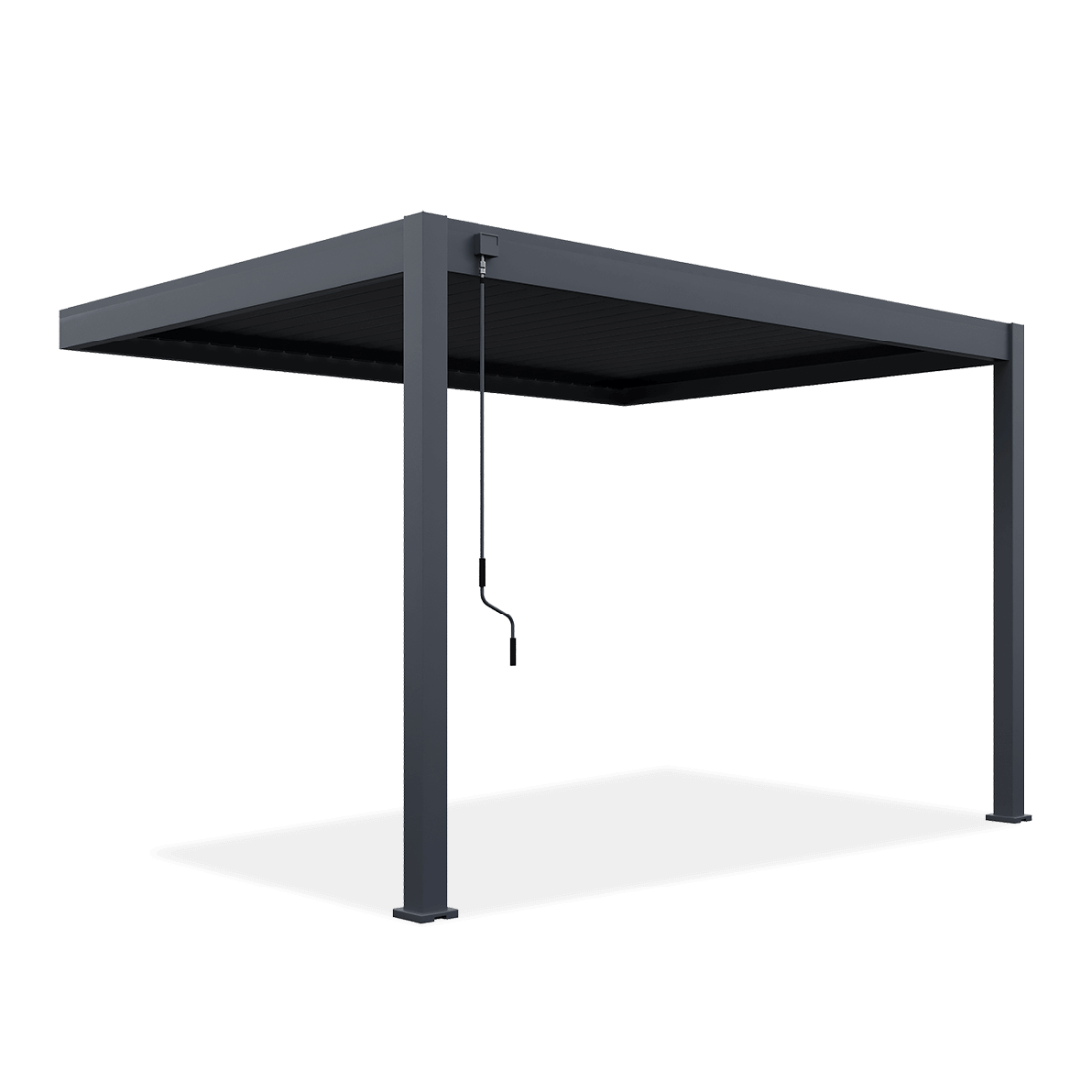 Przyścienna pergola ELEGANCE WALL 3x4 Anthracite - Gutroof