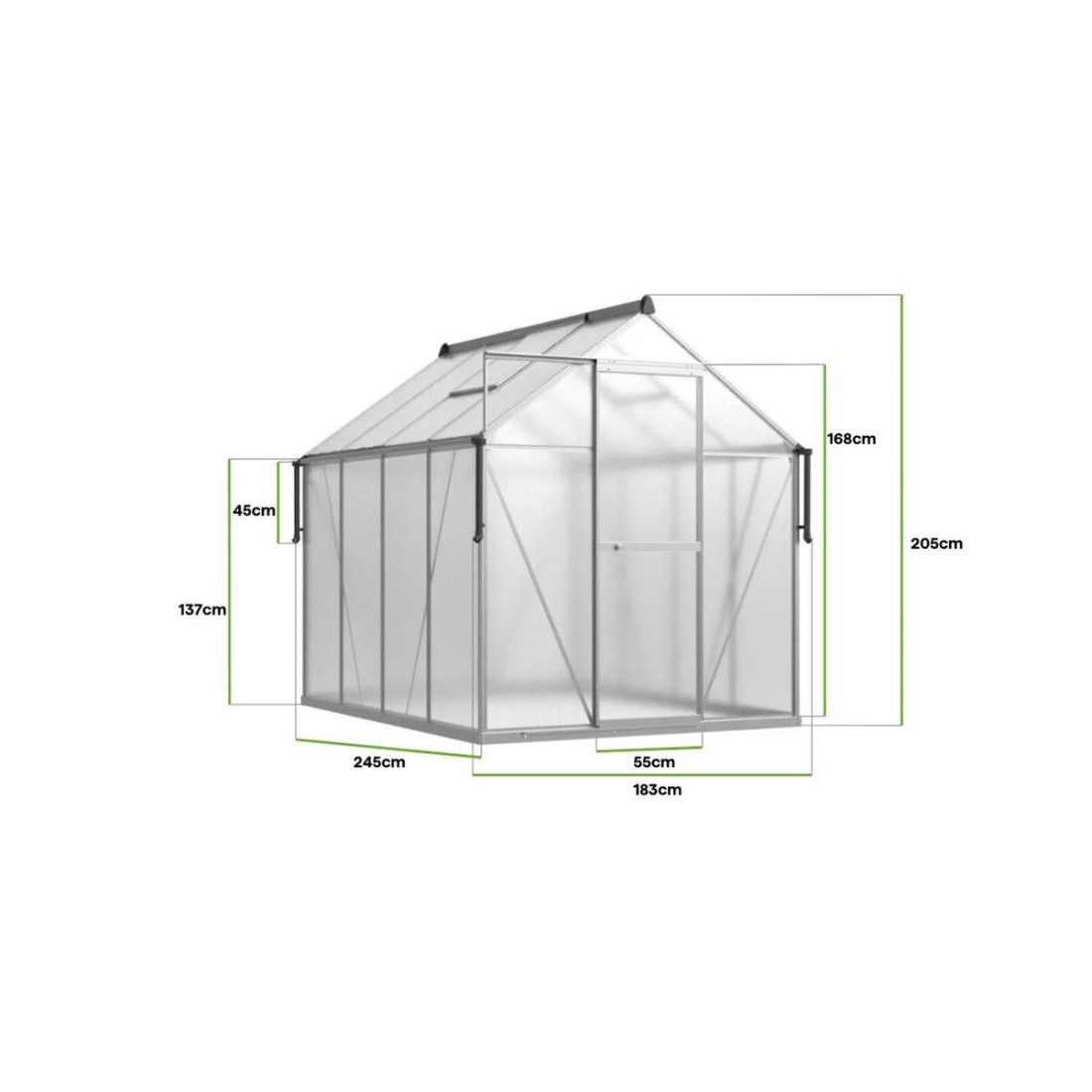 Detale szklarni poliwęglanowej