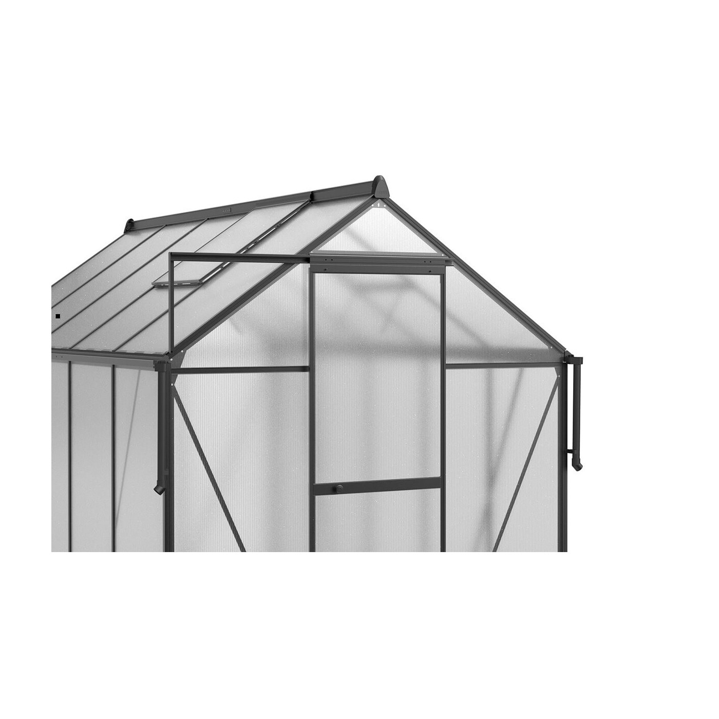 POLYCARBONATE GREENHOUSE 183x303 BLACK NEW