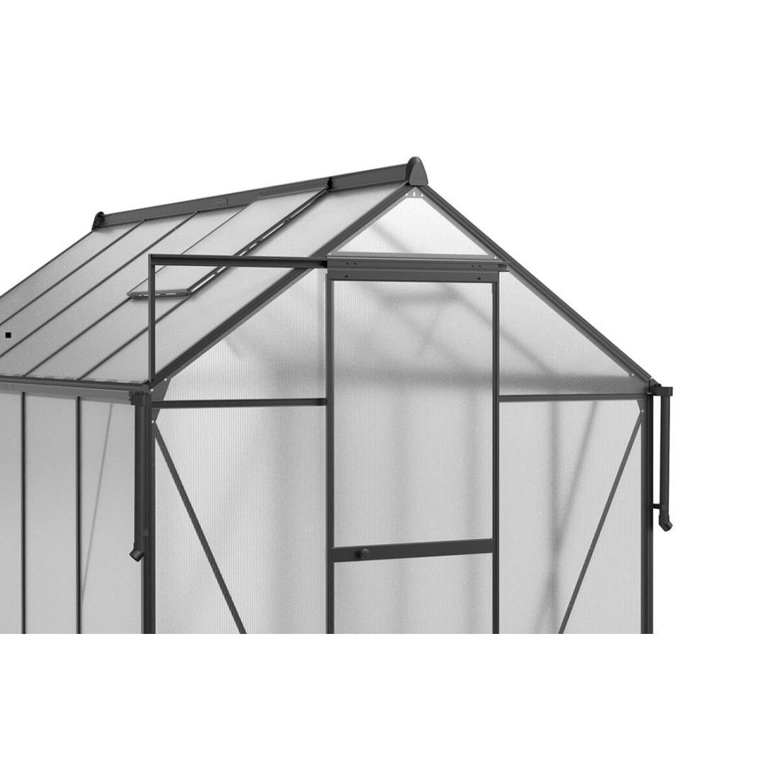 POLYCARBONATE GREENHOUSE 183x303 BLACK NEW