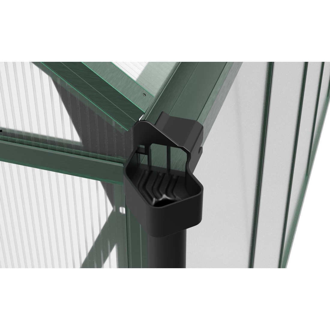 POLYCARBONATE GREENHOUSE 183x303 DARK GREEN NEW