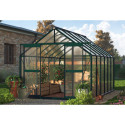 POLYCARBONATE GREENHOUSE 244x370 DARK GREEN NEW