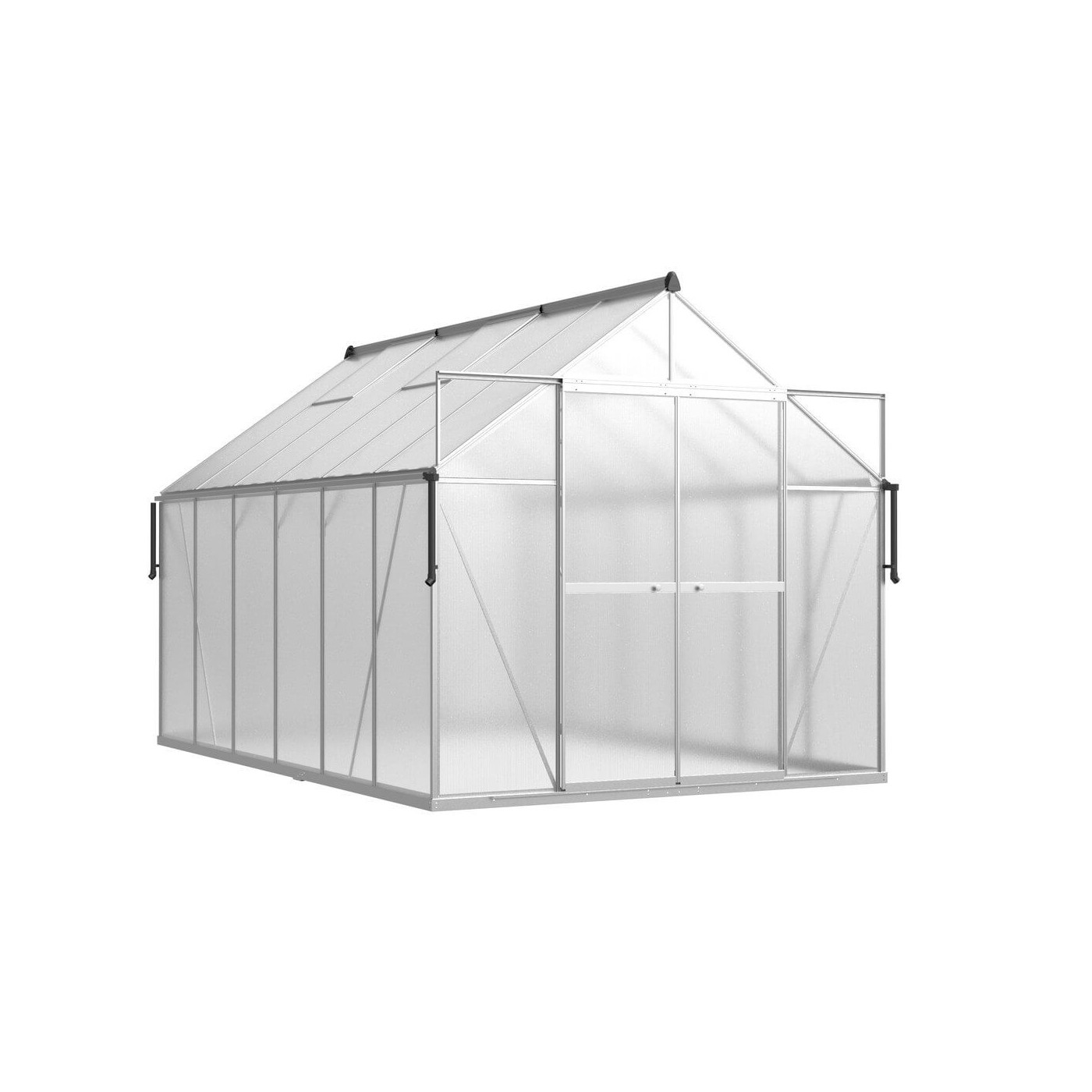 aranżacja szklarni "slide in" 244x370 na tarasie 