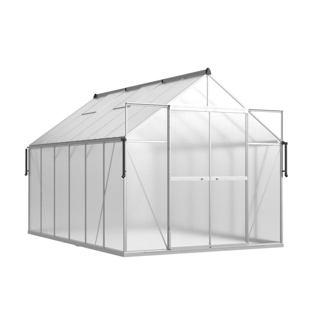 aranżacja szklarni "slide in" 244x370 na tarasie 