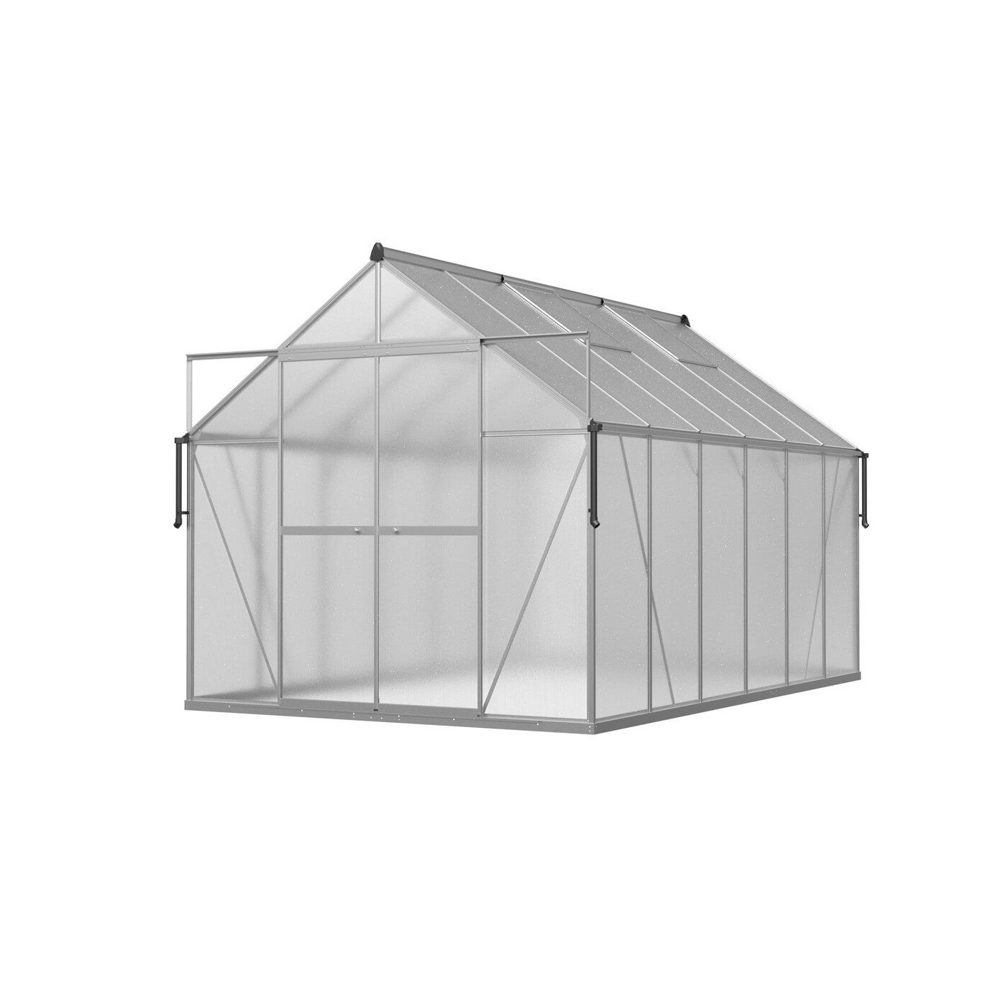 szara szklarnia 244x370 na pomidory w aranżacji 