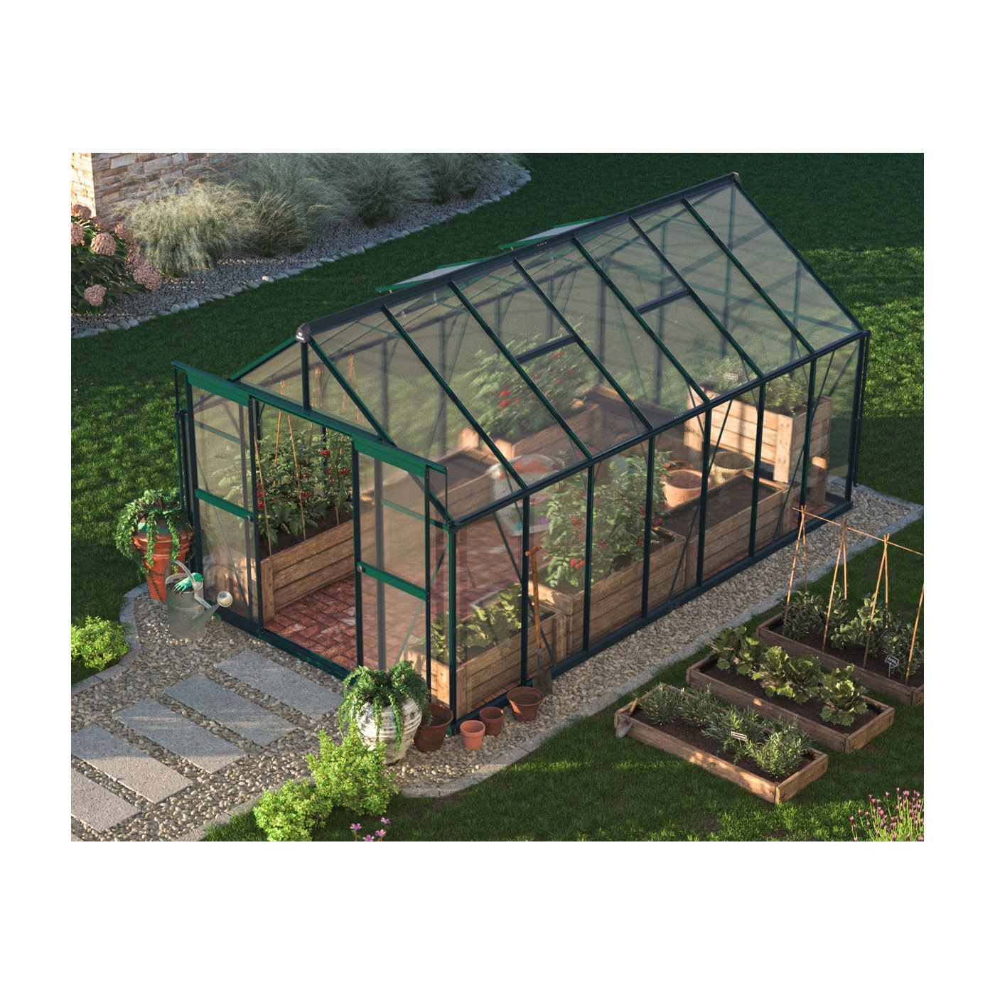 wymiary szklarni na rozsady "slide in"