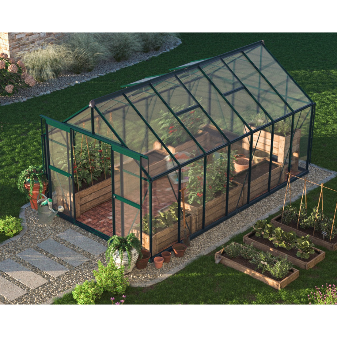 wymiary szklarni na rozsady "slide in"