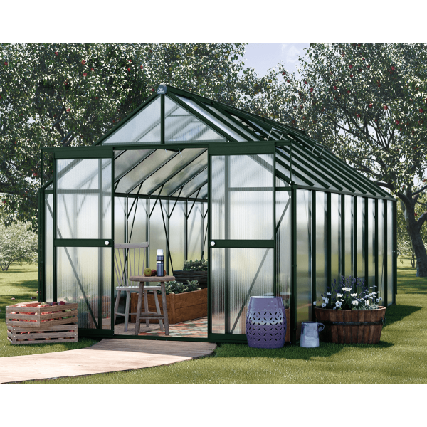 Szklarnia z poliwęglanu slide in w rozmiarze 244x490cm