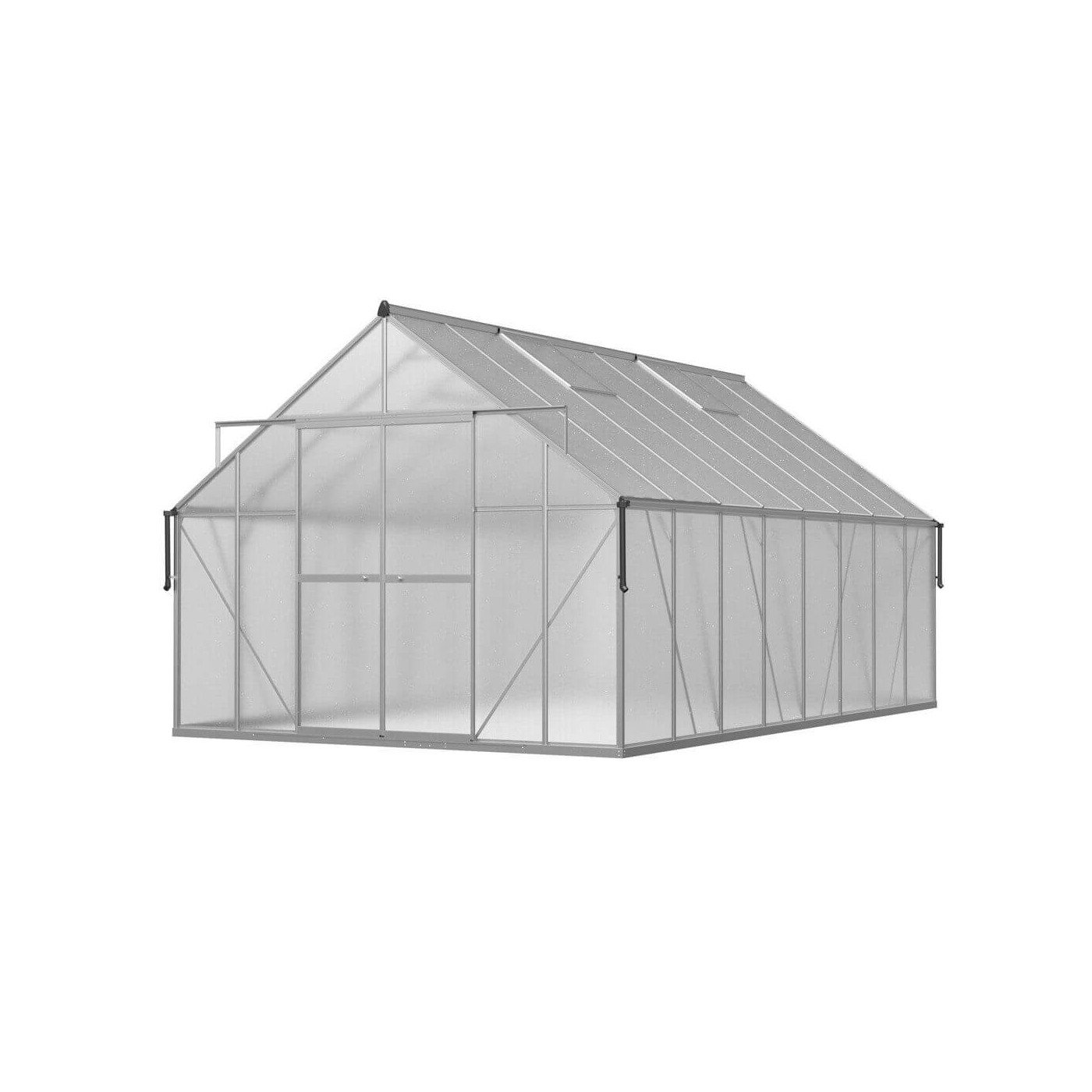 szara szklarnia poliwęglanowa na rozsady "slide in" 