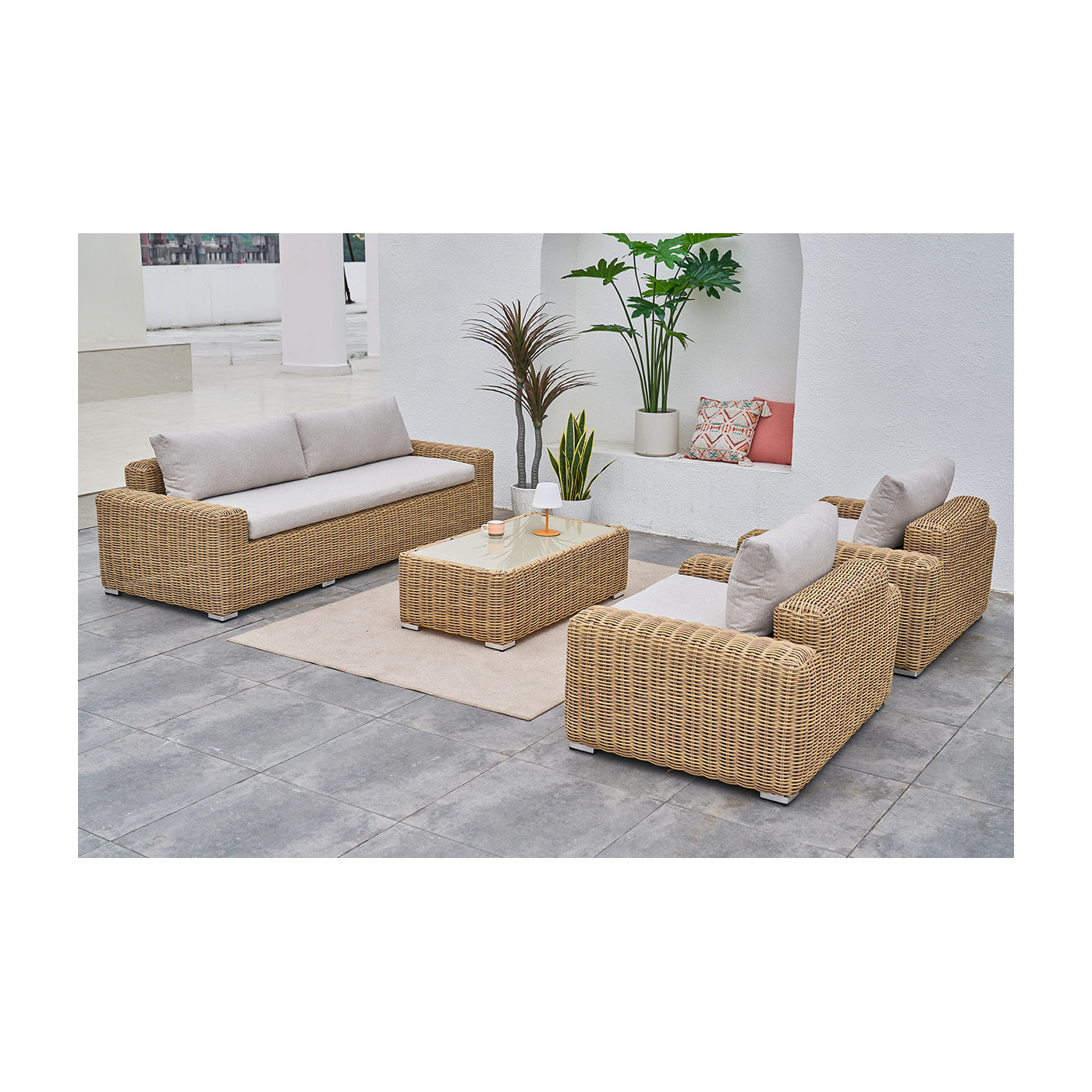 czteroosobowy zestaw mebli jakarta