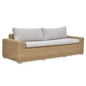 dwuosobowa sofa z plecionki technorattanowej z zestawu jakarta