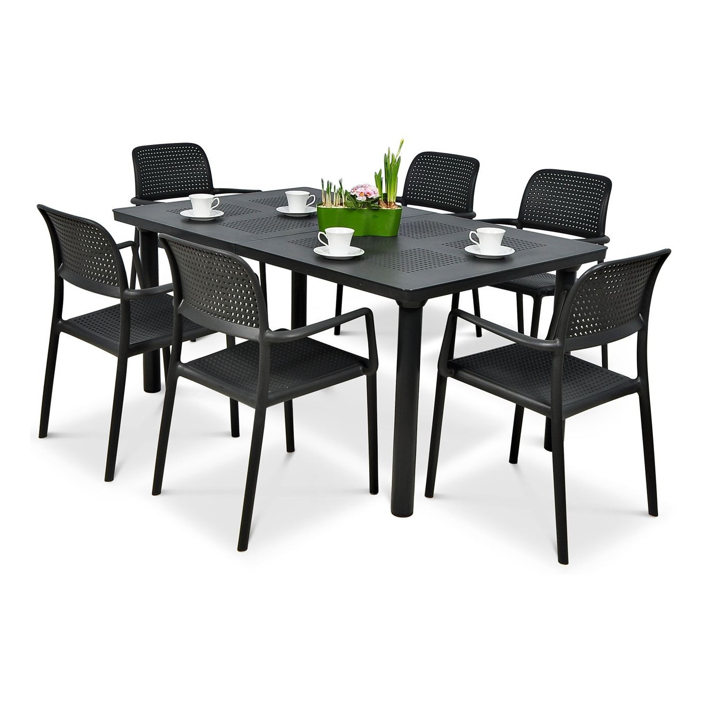 BORA/LIBECCIO 6+1 ANTHRACITE SET