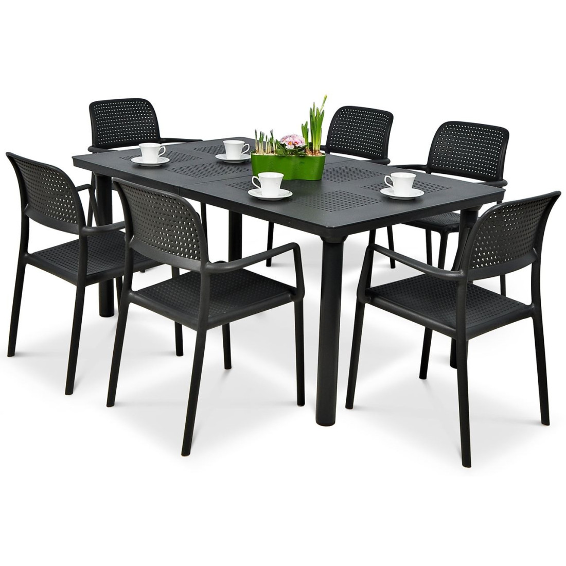 BORA/LIBECCIO 6+1 ANTHRACITE SET