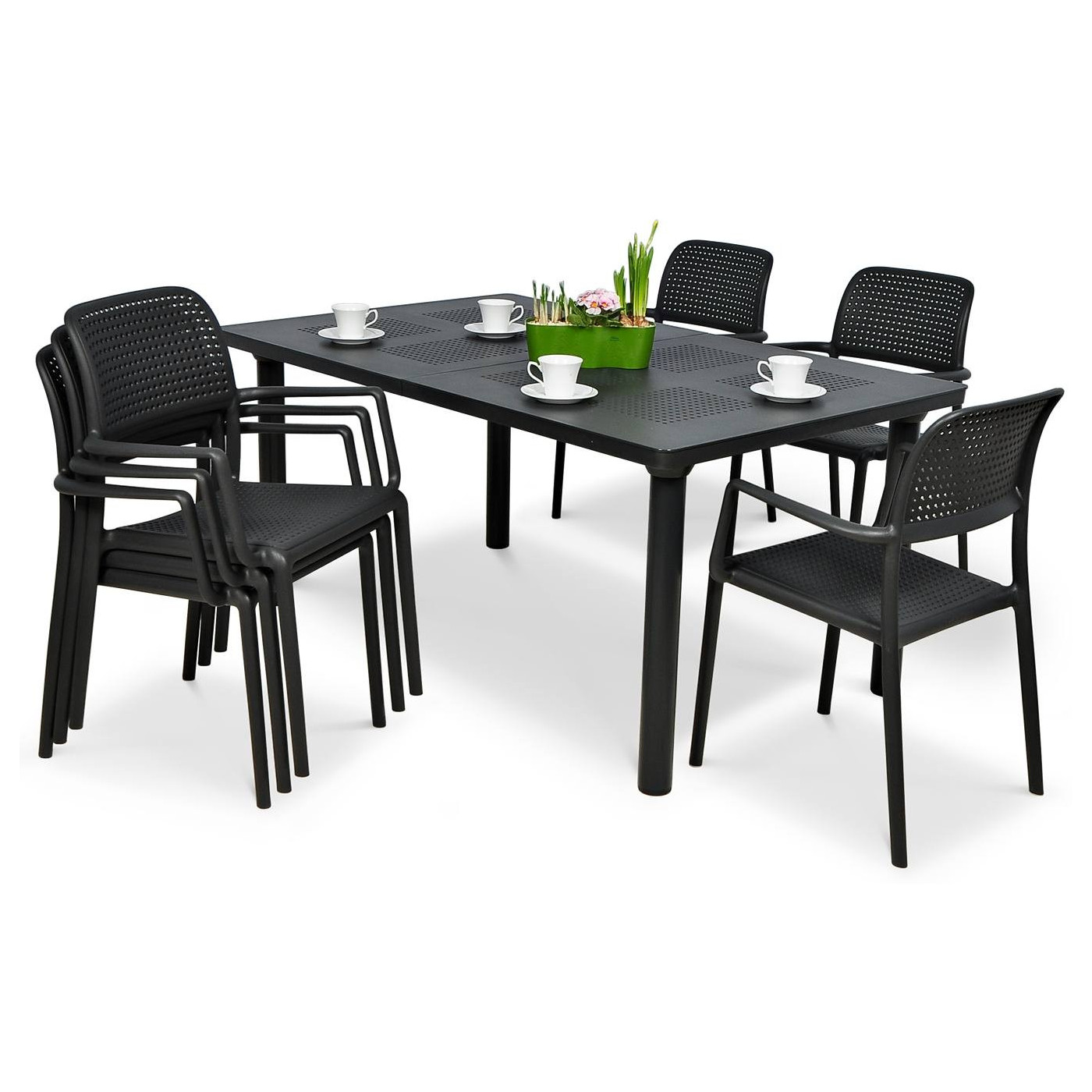 BORA/LIBECCIO 6+1 ANTHRACITE SET