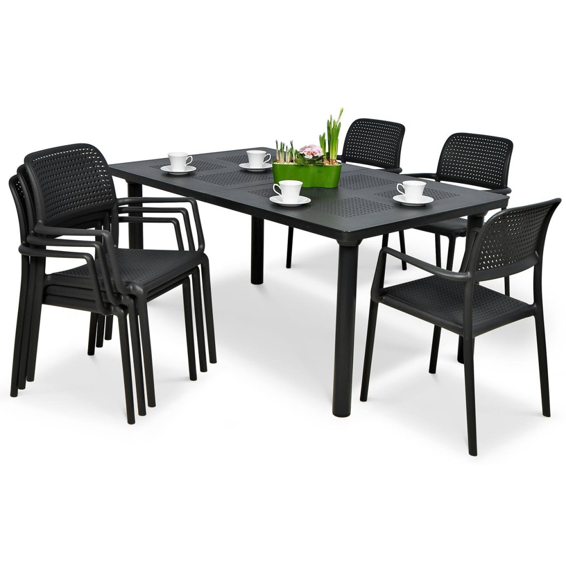 BORA/LIBECCIO 6+1 ANTHRACITE SET