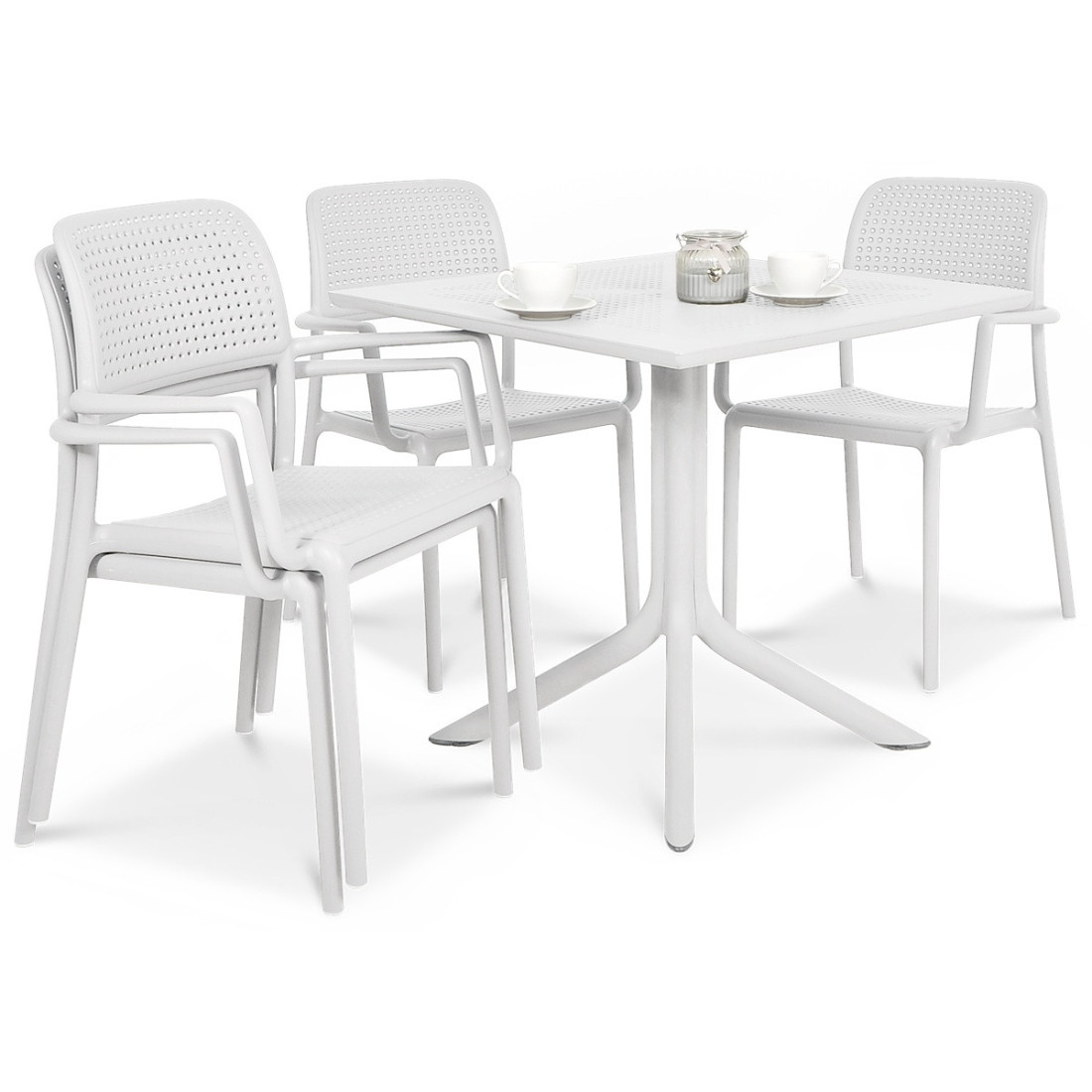 BORA/CLIP 80 4+1 ZESTAW BIANCO