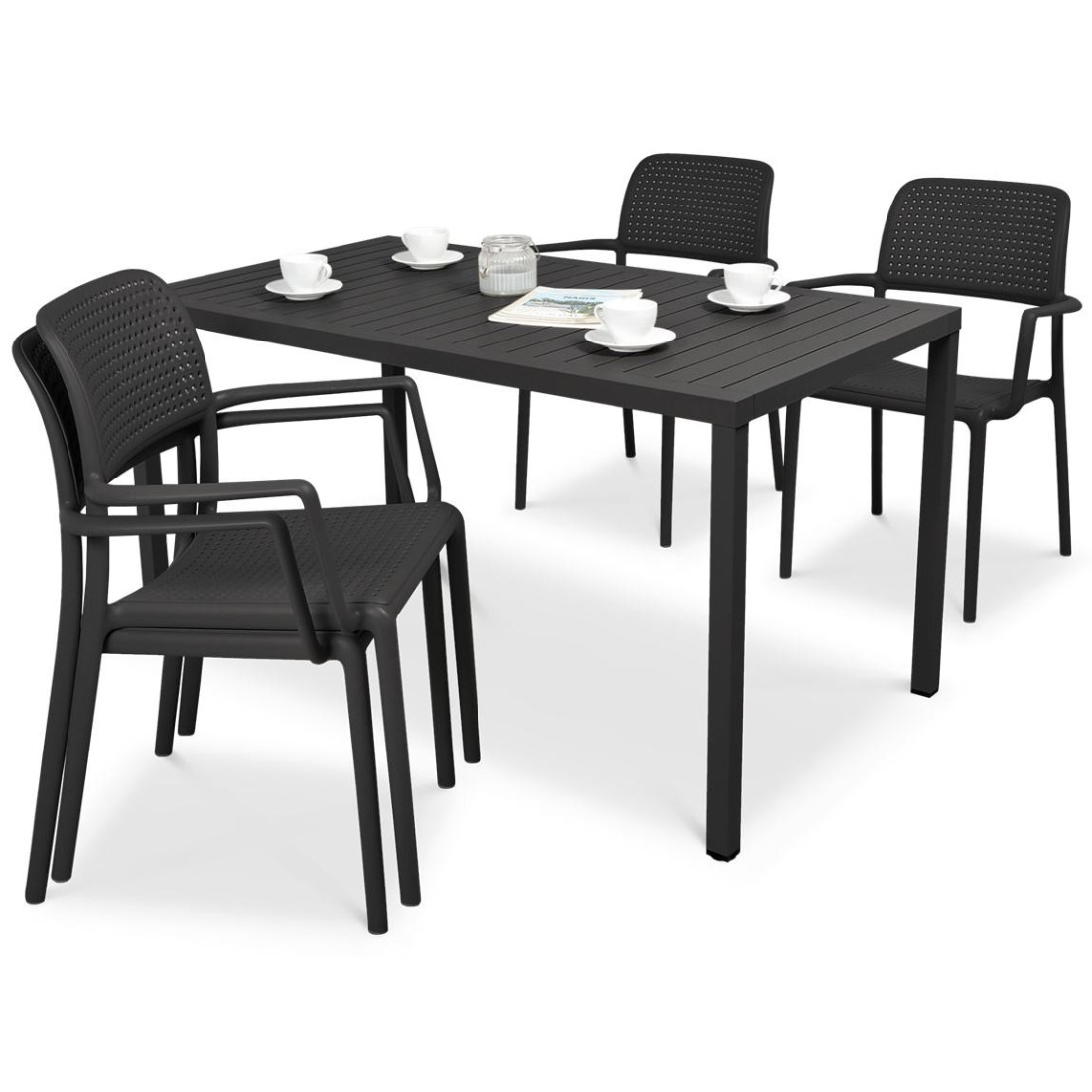 BORA/CUBE 140 4+1 SET ANTHRACITE