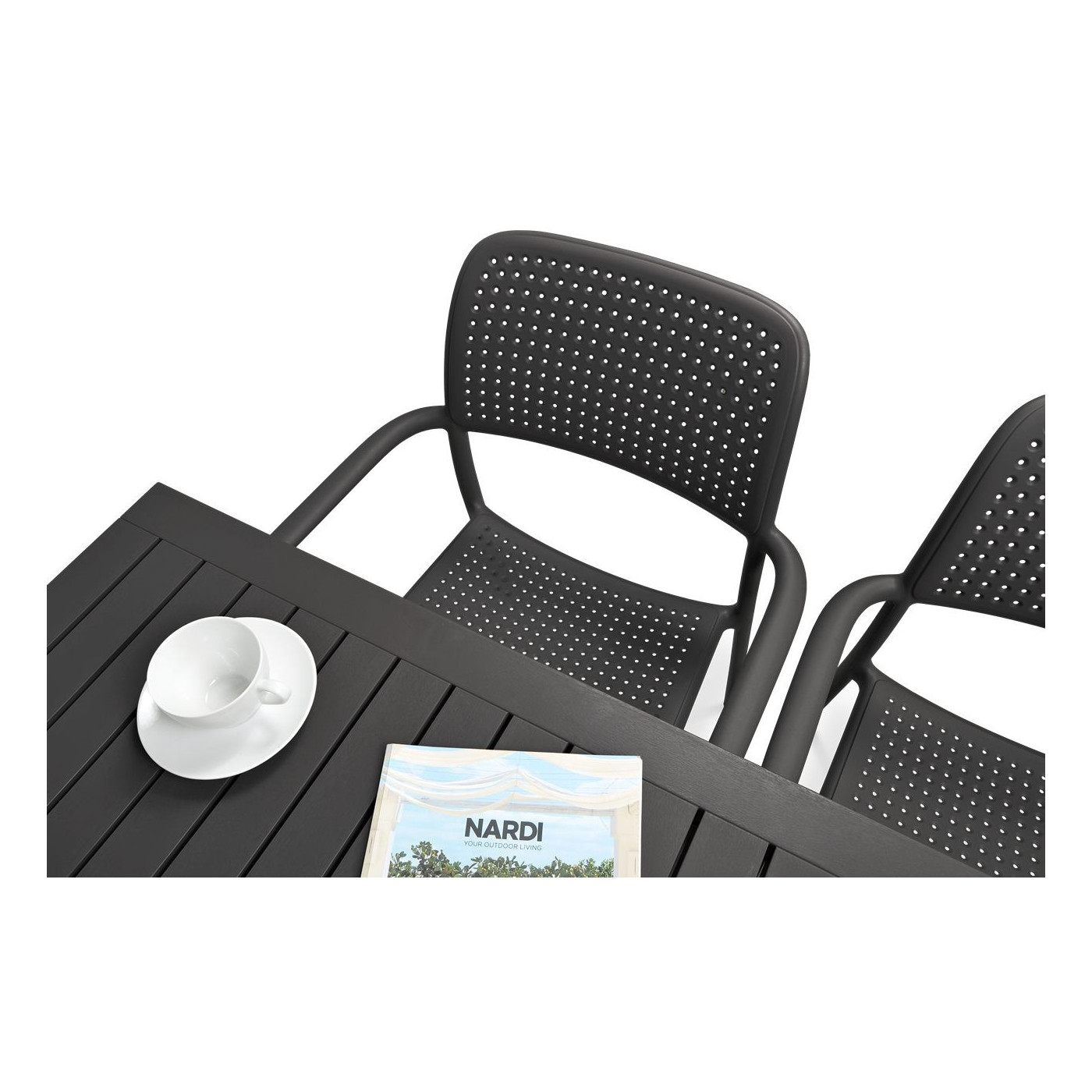 Komplet mebli ogrodowych Nardi Bora Cube 140/41 antracyt