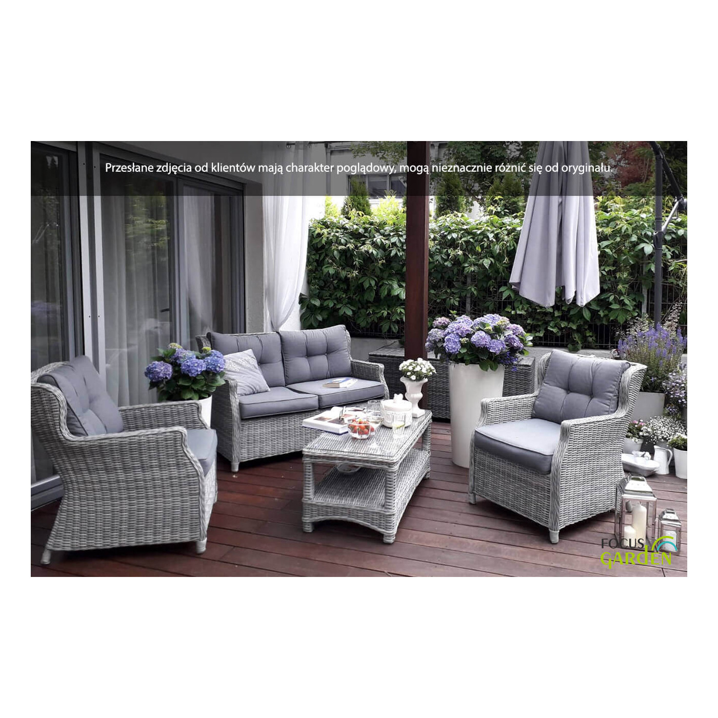 TRIVENTO II ZESTAW WHITE GREY