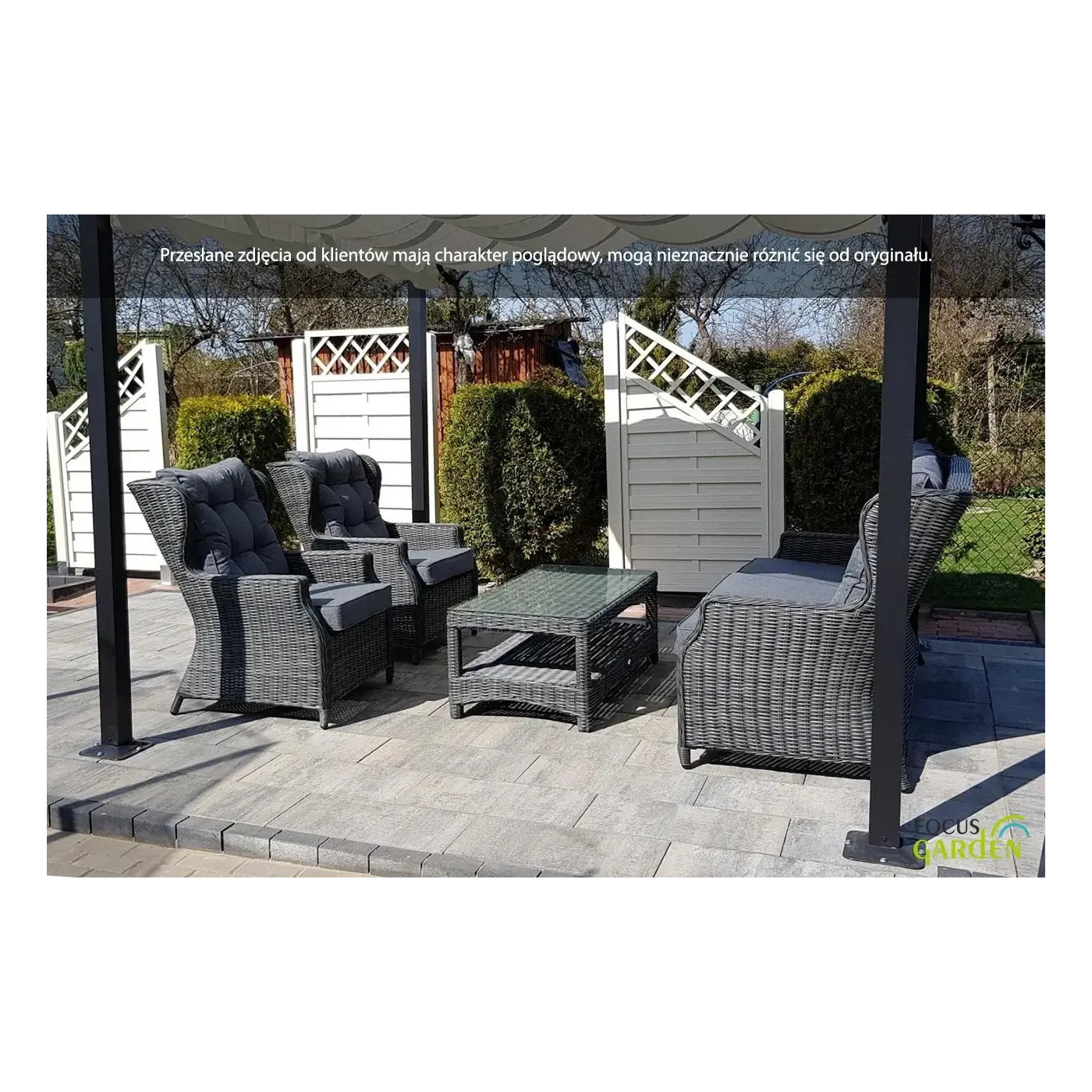 TRIVENTO II ZESTAW WHITE GREY