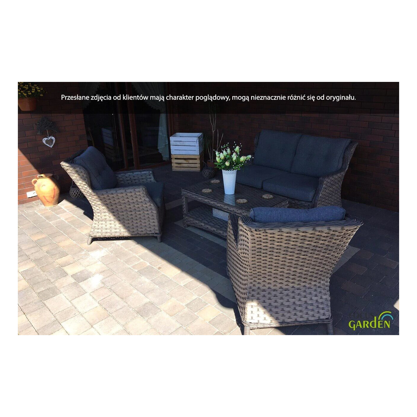 TRIVENTO II SET WHITE GREY