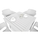 Zestaw mebli ogrodowych Nardi NET + CUBE 80/41 Bianco