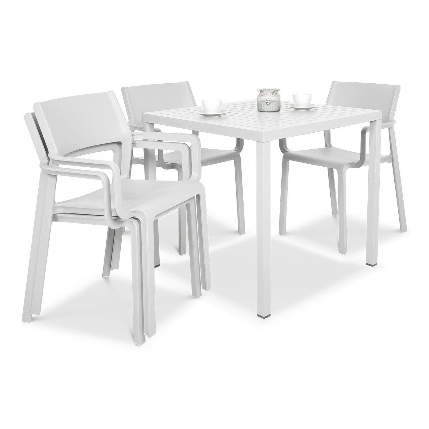 Zestaw ogrodowy Nardi TrillCube 80/41 Bianco