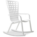 FOLIO ROCKING CHAIR + SLIDERS BIANCO