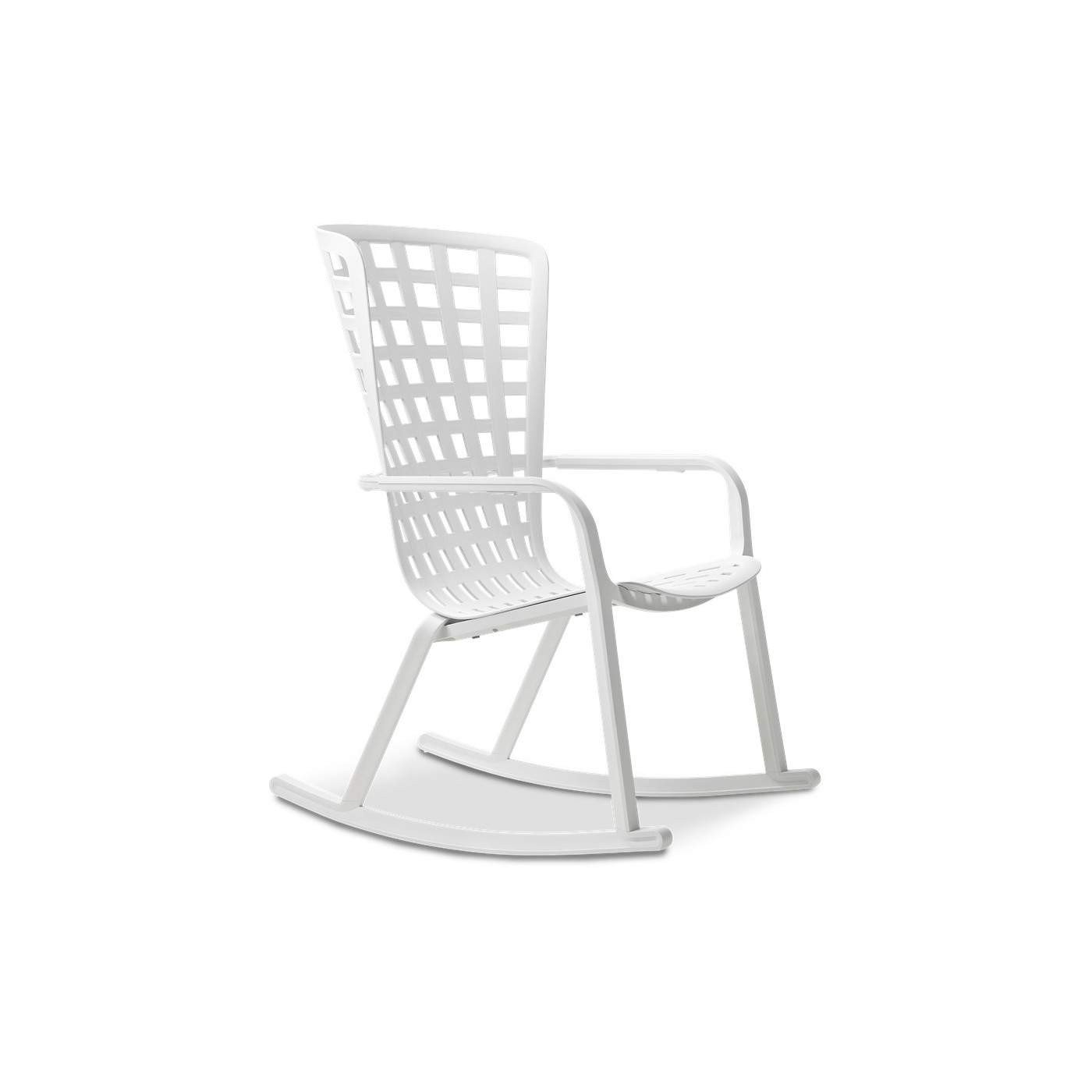Fotel bujany Nardi Folio Rocking Bianco