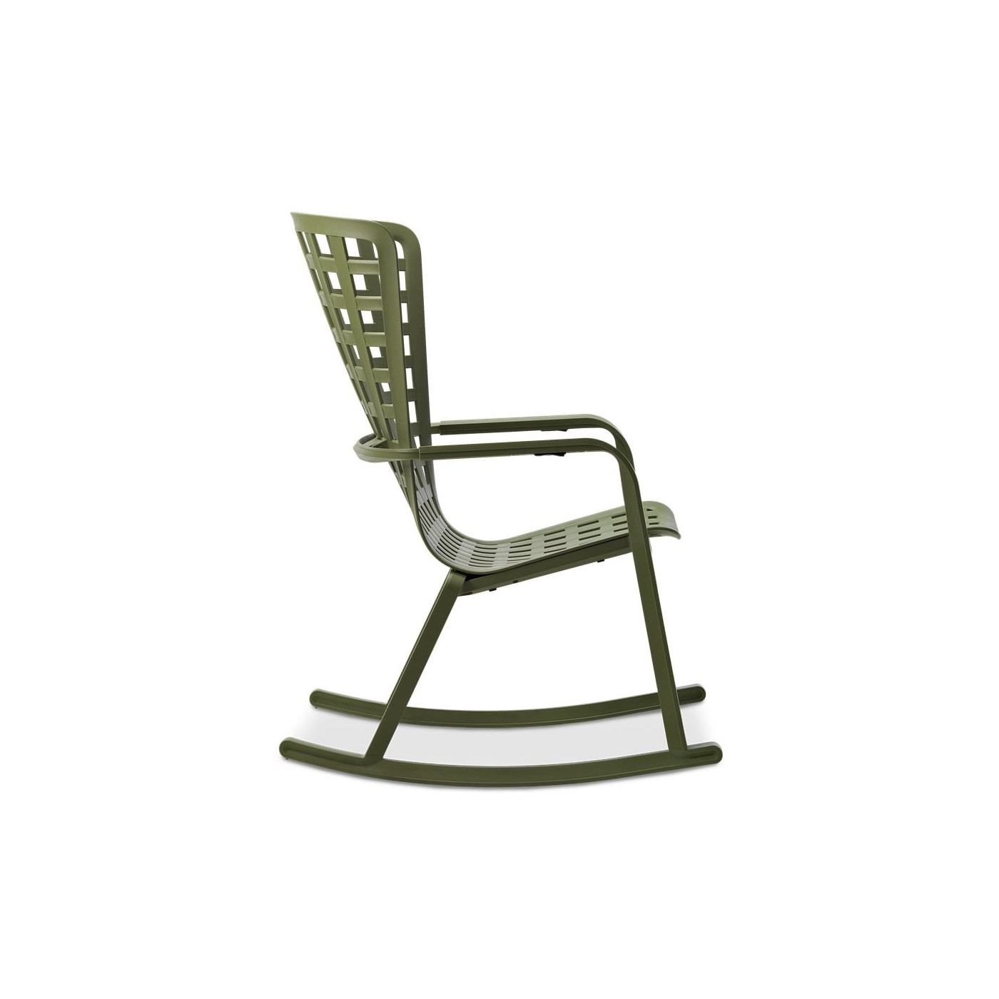 FOLIO ROCKING CHAIR + SLIDERS BIANCO