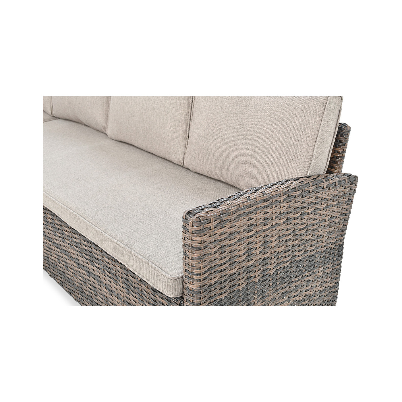 Zbliżenie na podłokietnik i siedzisko w narożniku SALO