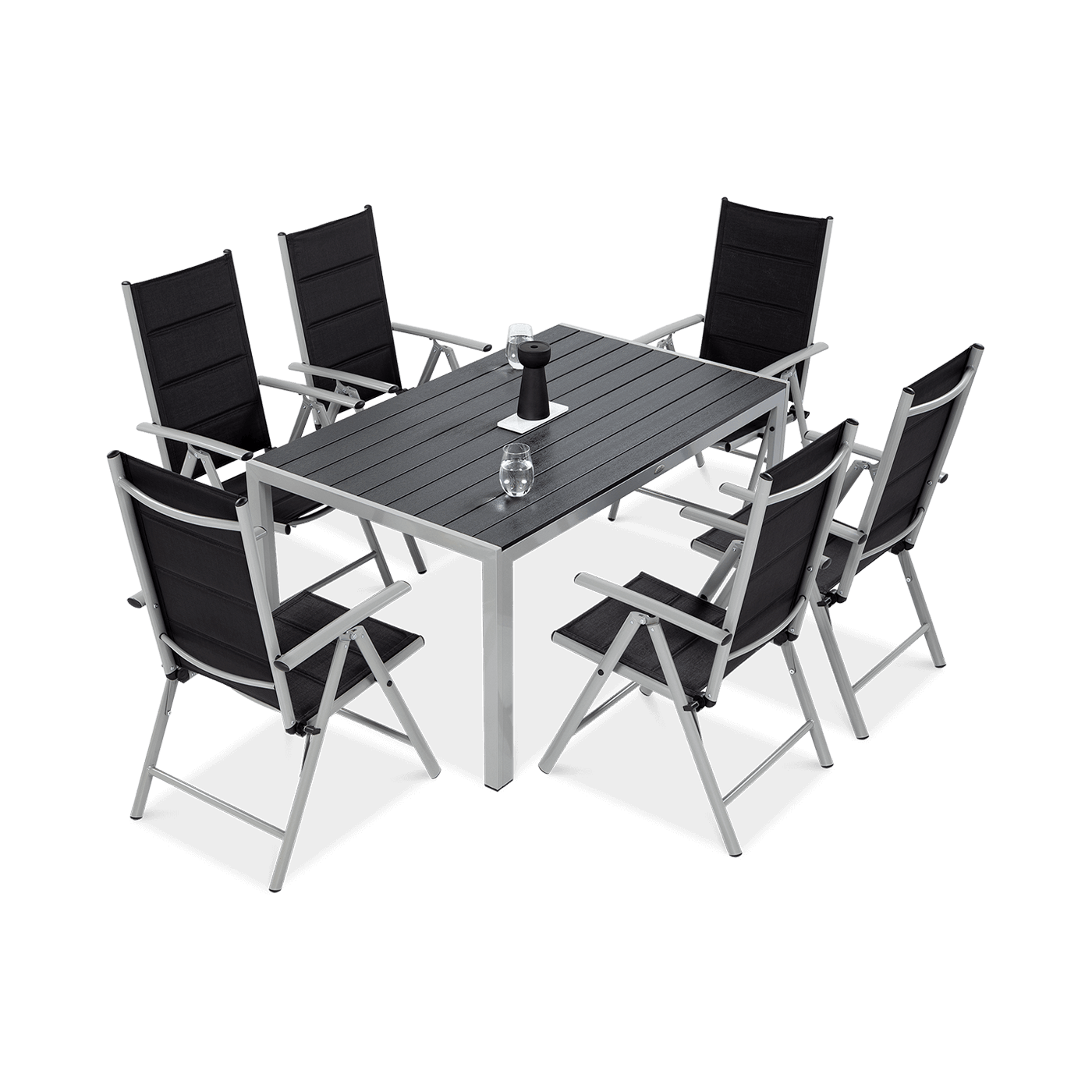 SYDNEY 150/6 SILVER/DARK GREY SET