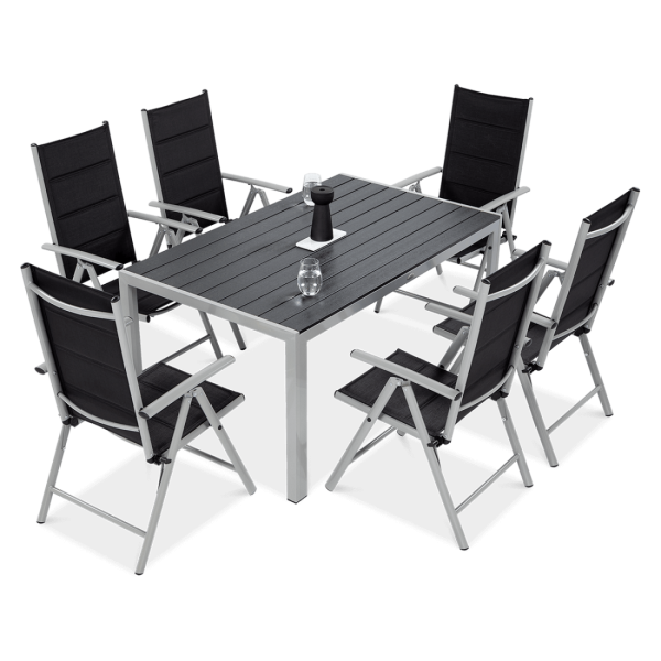 SYDNEY 150/6 SILVER/DARK GREY SET