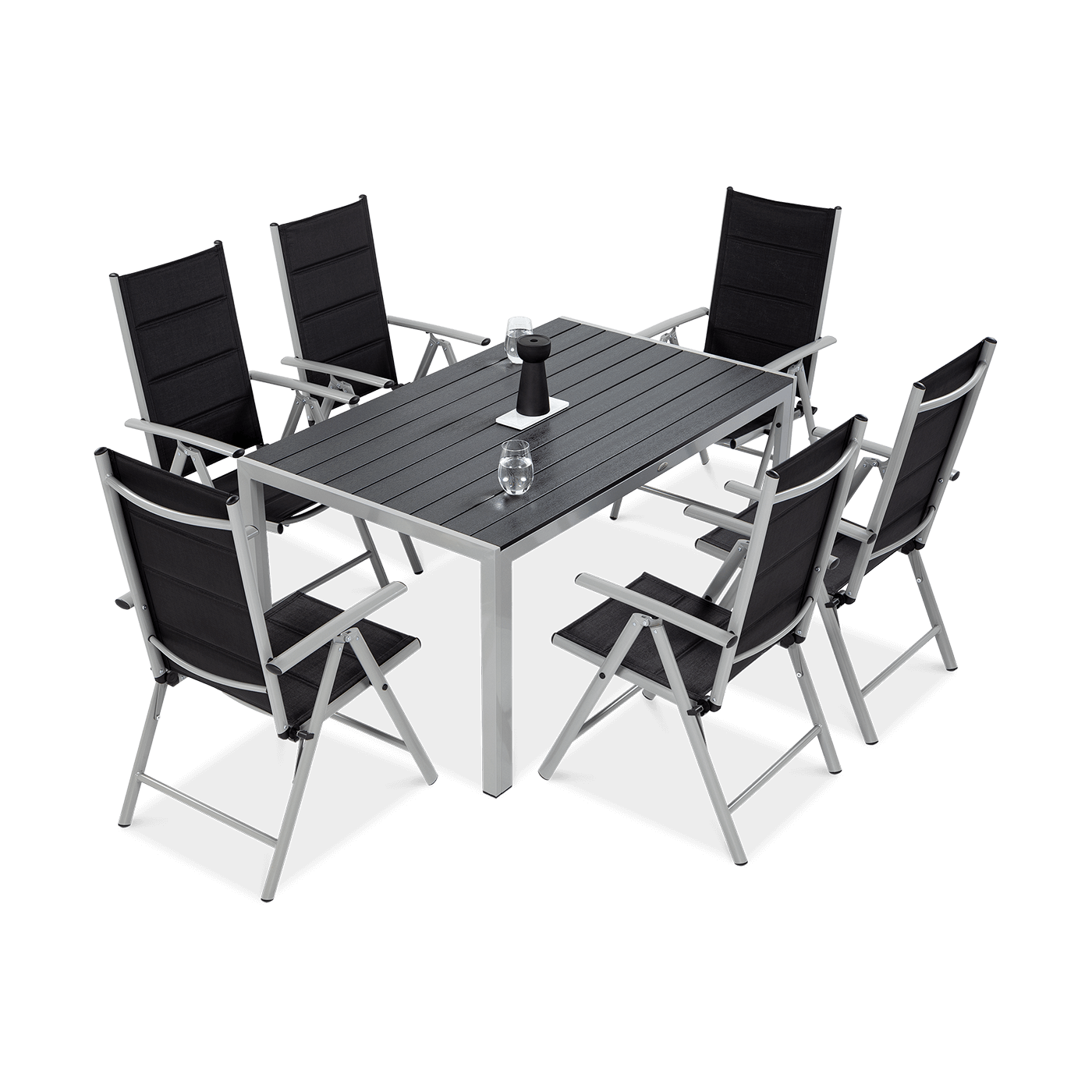 SYDNEY 150/6 ZESTAW SILVER/DARK GREY