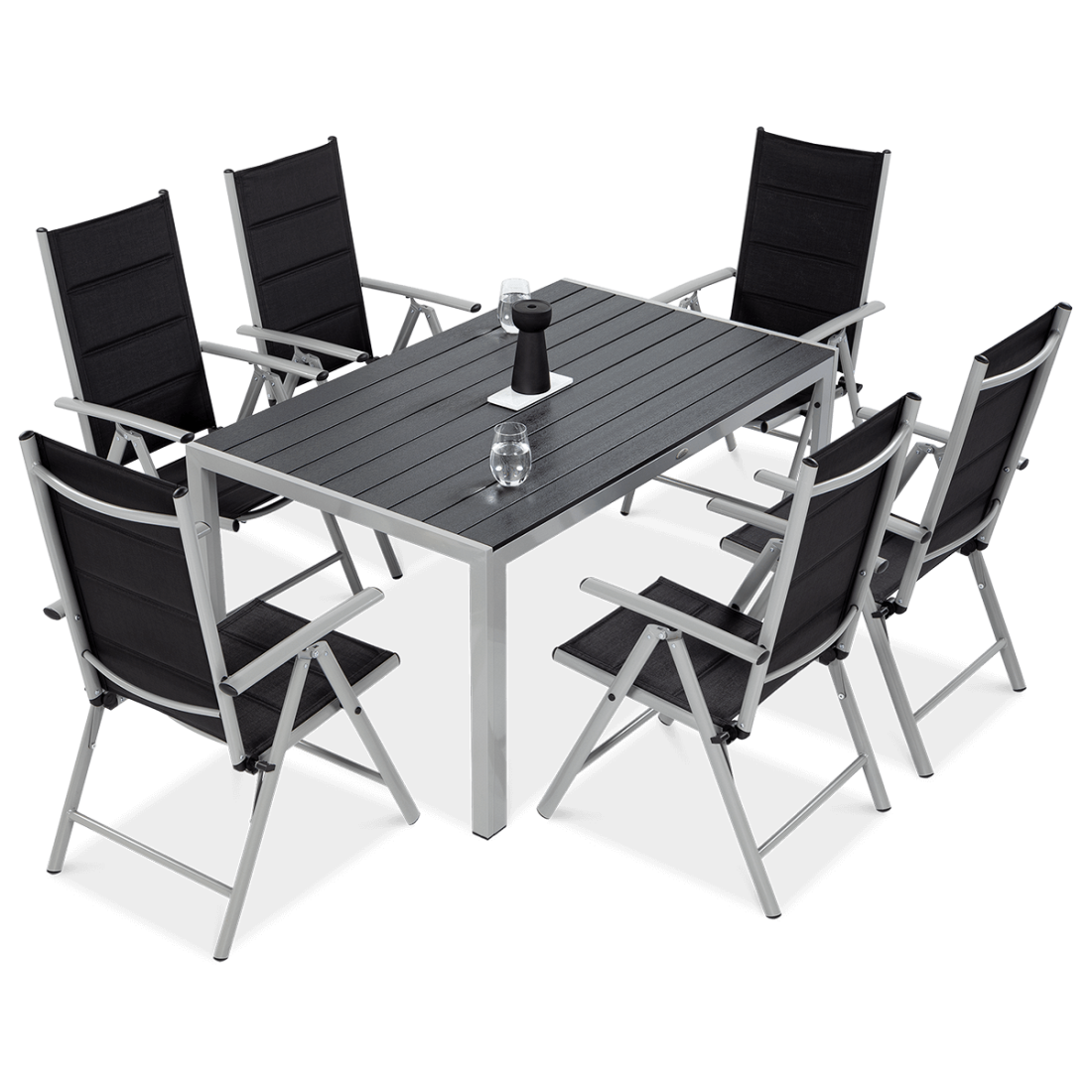 SYDNEY 150/6 ZESTAW SILVER/DARK GREY