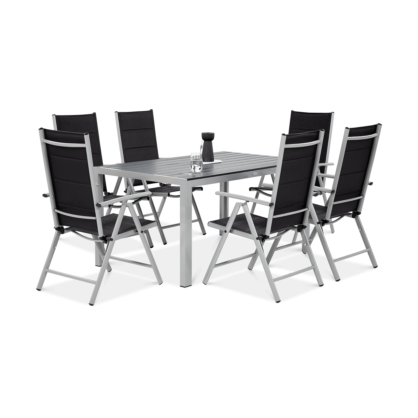 SYDNEY 150/6 SILVER/DARK GREY SET