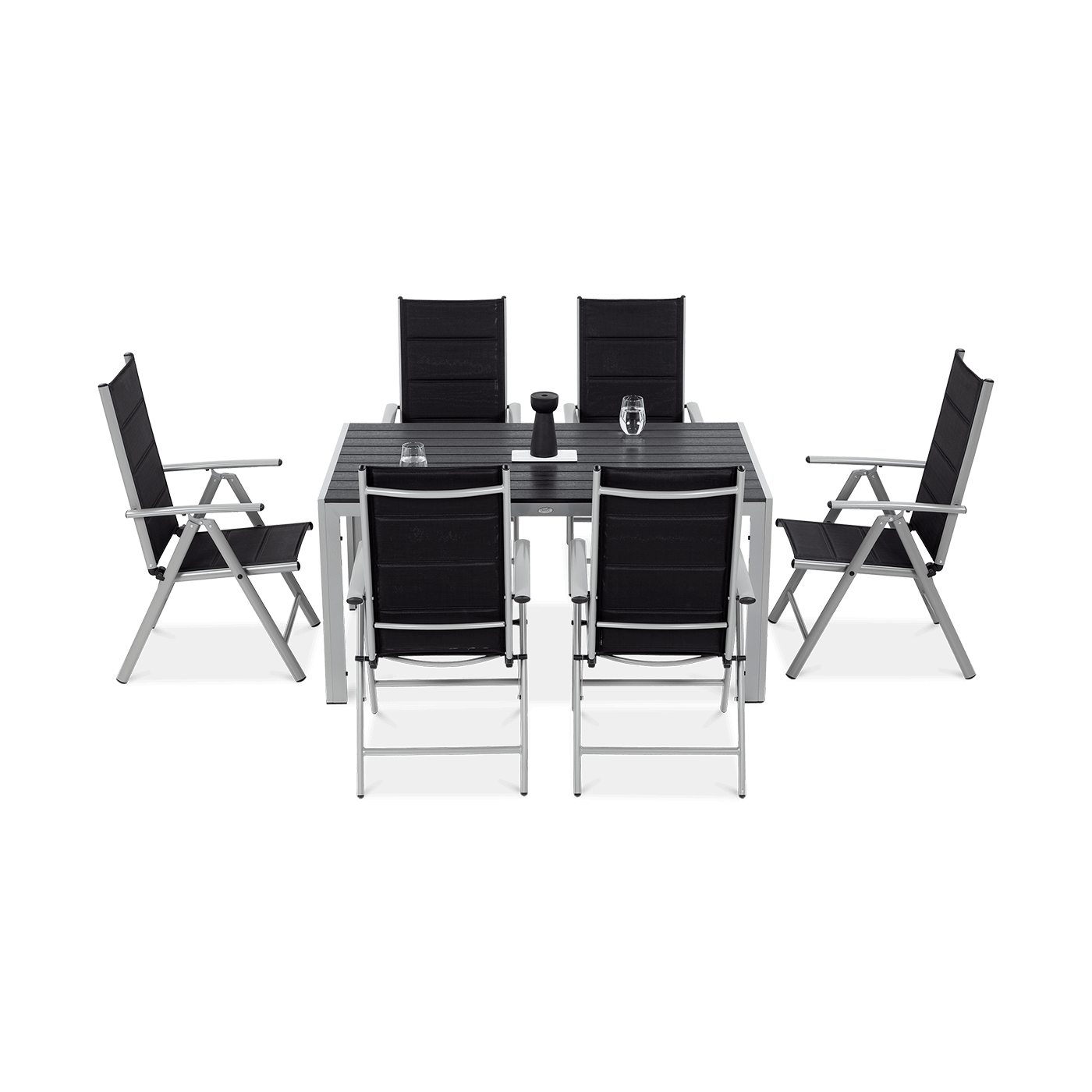 SYDNEY 150/6 SILVER/DARK GREY SET