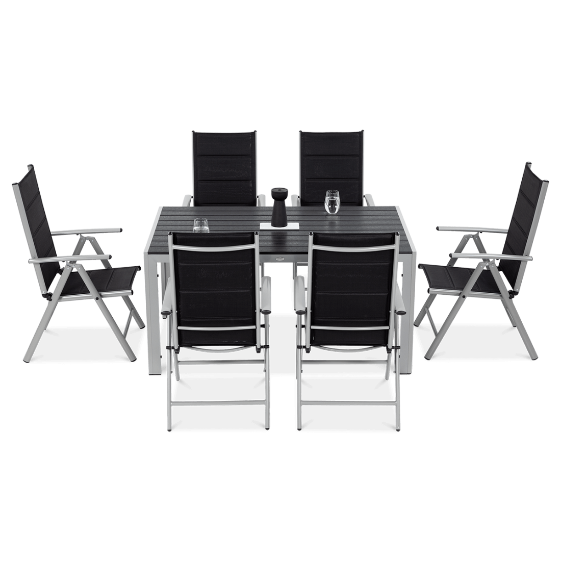 SYDNEY 150/6 SILVER/DARK GREY SET