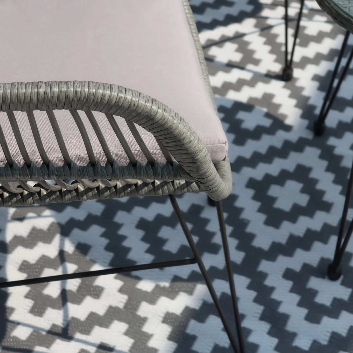 TERRACE RUG 01 GREY 120x180CM