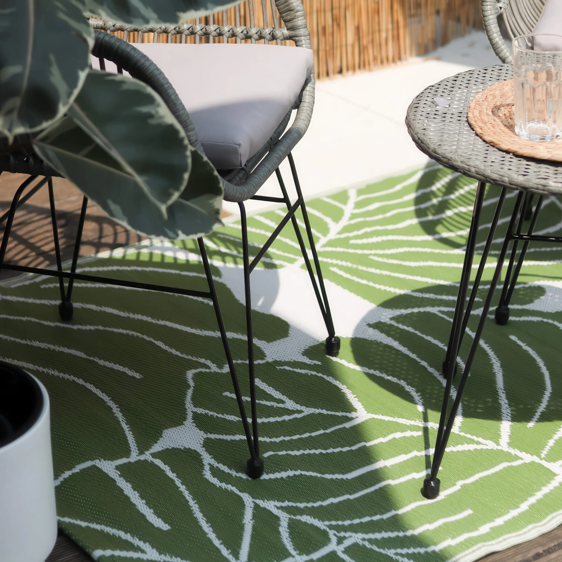 TERRACE RUG 09 GREEN 120x180CM